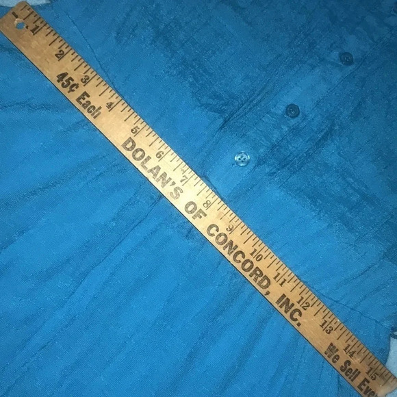 AGB turquoise sleeveless lined midi dress chest pockets button front NEW size M - Picture 11 of 11